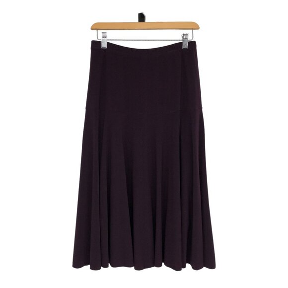 Fast Base Plum Flared Midi Skirt size L - Picture 13 of 13